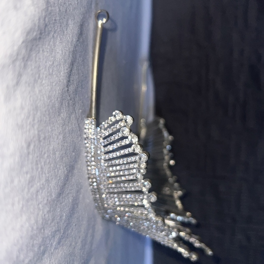 Silver Rhinestone Tiara - Picture 3 of 6